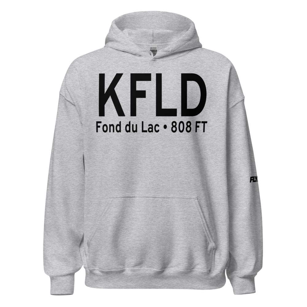 Fond du Lac County Airport (KFLD) ICAO Hoodie Sweatshirt 