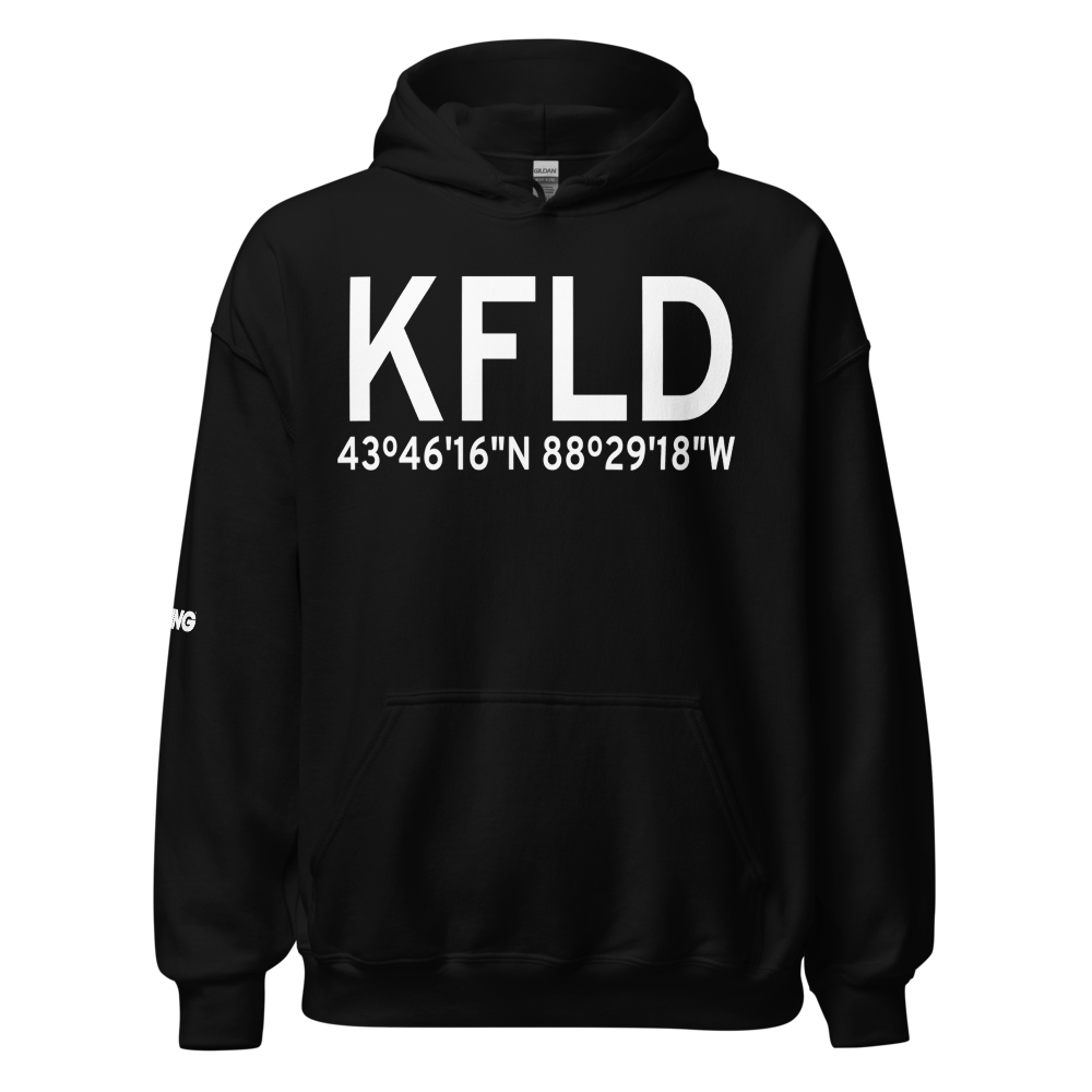 Fond du Lac County Airport (KFLD) ICAO Hoodie Sweatshirt 