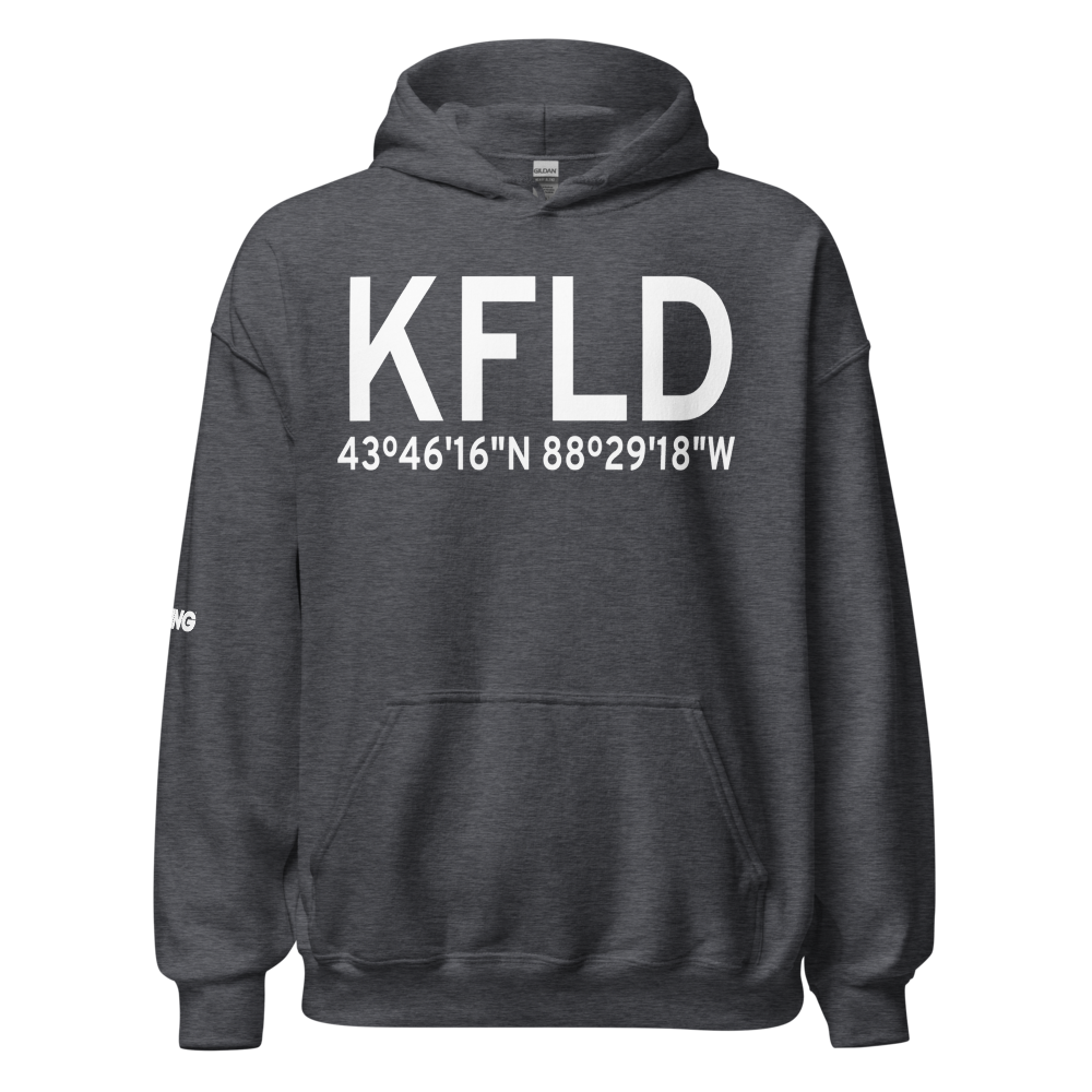 Fond du Lac County Airport (KFLD) ICAO Hoodie Sweatshirt 