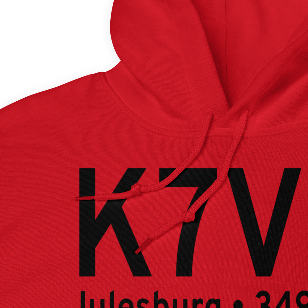 Julesburg Municipal Airport (K7V8) ICAO Hoodie Sweatshirt 