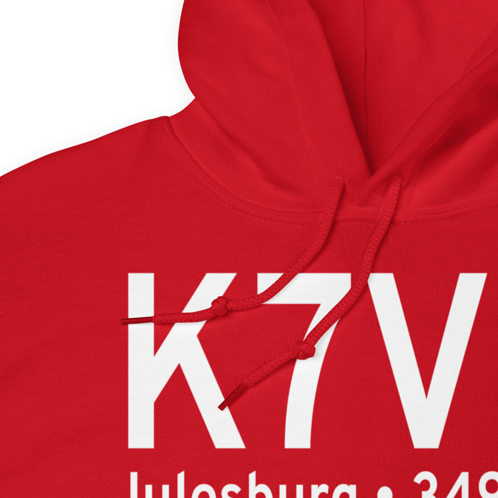 Julesburg Municipal Airport (K7V8) ICAO Hoodie Sweatshirt 