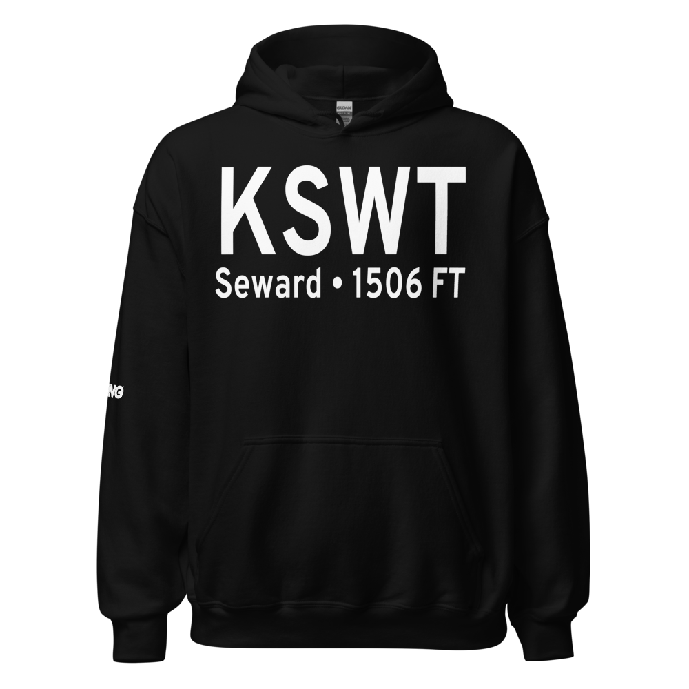 Seward Municipal Airport (KSWT) ICAO Hoodie Sweatshirt 