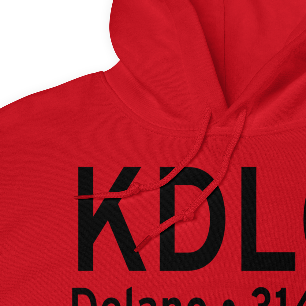 Delano Municipal Airport (KDLO) ICAO Hoodie Sweatshirt 