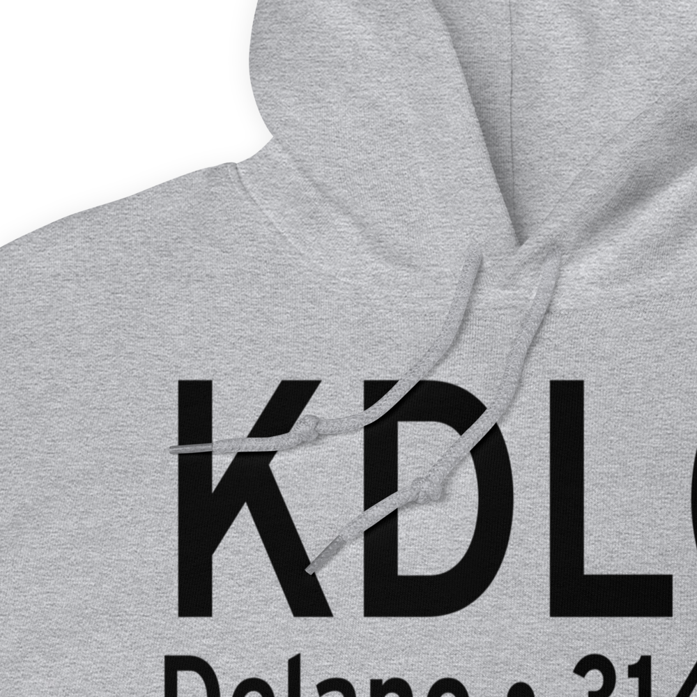 Delano Municipal Airport (KDLO) ICAO Hoodie Sweatshirt 