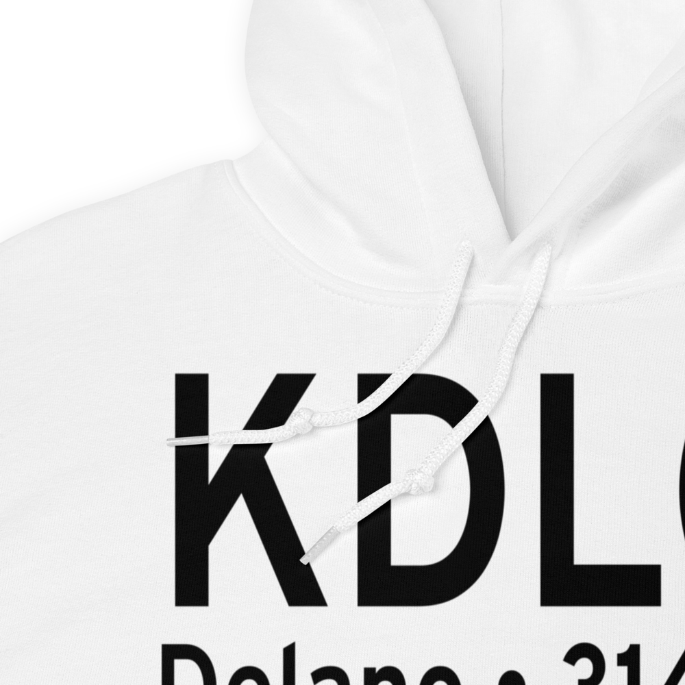Delano Municipal Airport (KDLO) ICAO Hoodie Sweatshirt 