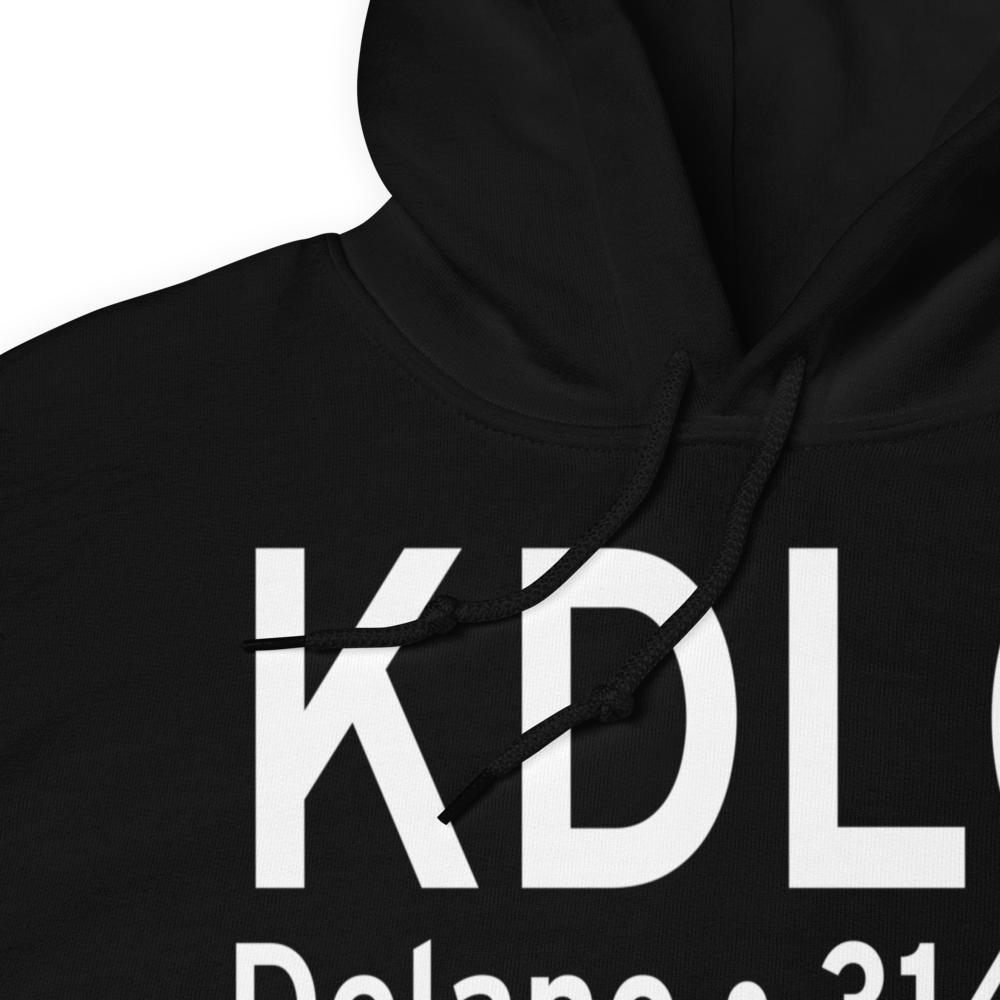 Delano Municipal Airport (KDLO) ICAO Hoodie Sweatshirt 