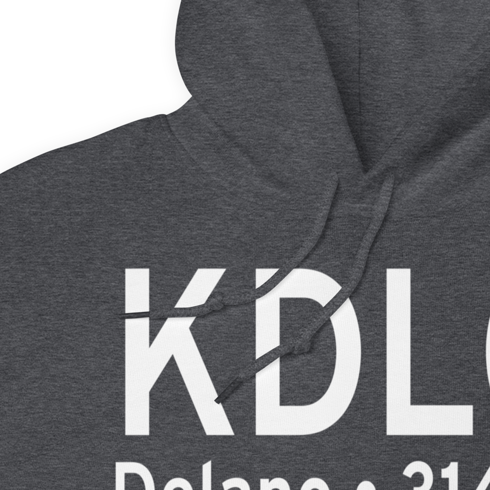 Delano Municipal Airport (KDLO) ICAO Hoodie Sweatshirt 