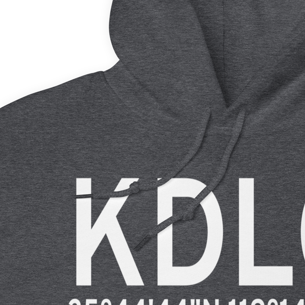 Delano Municipal Airport (KDLO) ICAO Hoodie Sweatshirt 