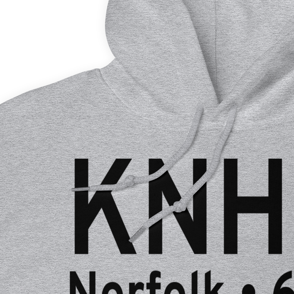 Norfolk Naval Station Heliport (KNHU) ICAO Hoodie Sweatshirt 