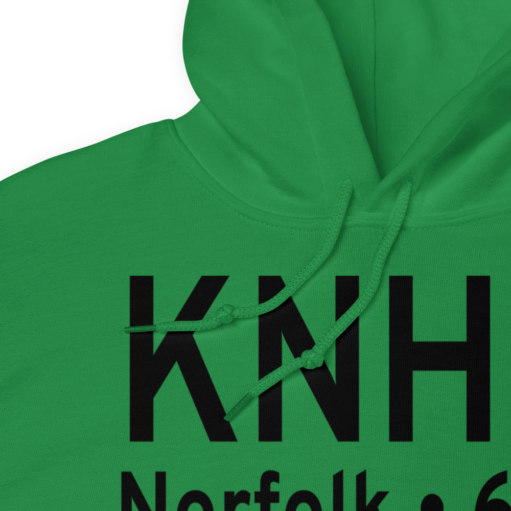 Norfolk Naval Station Heliport (KNHU) ICAO Hoodie Sweatshirt 