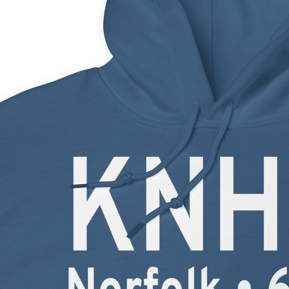 Norfolk Naval Station Heliport (KNHU) ICAO Hoodie Sweatshirt 