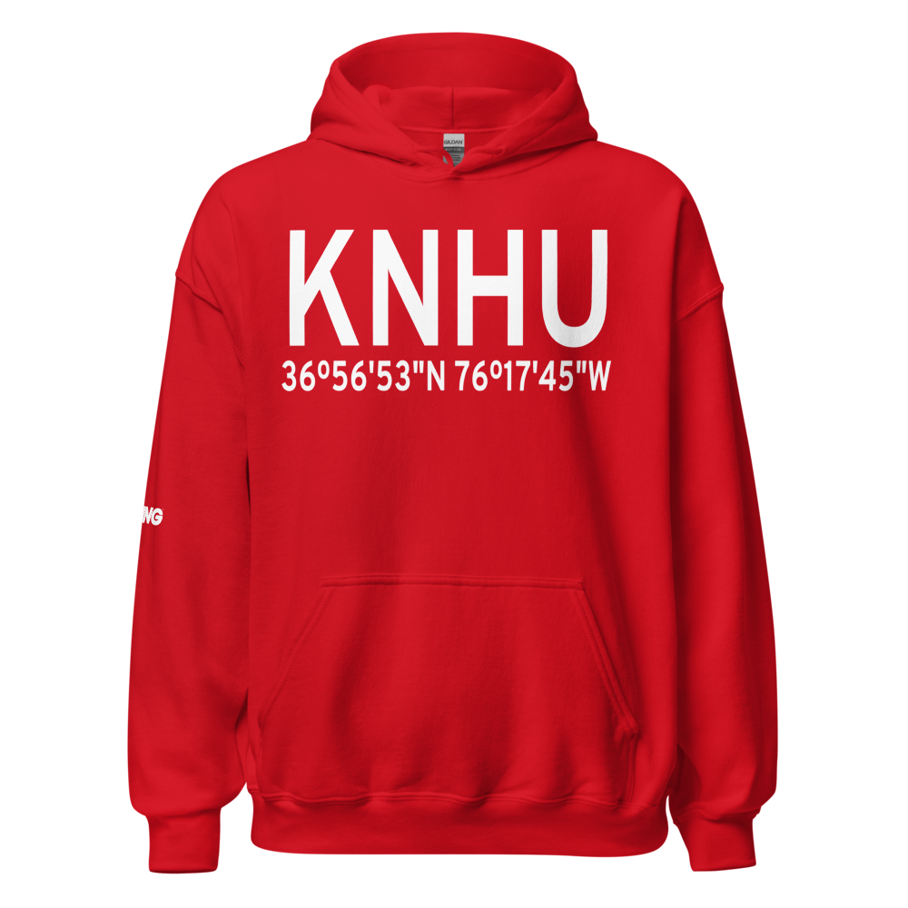 Norfolk Naval Station Heliport (KNHU) ICAO Hoodie Sweatshirt 