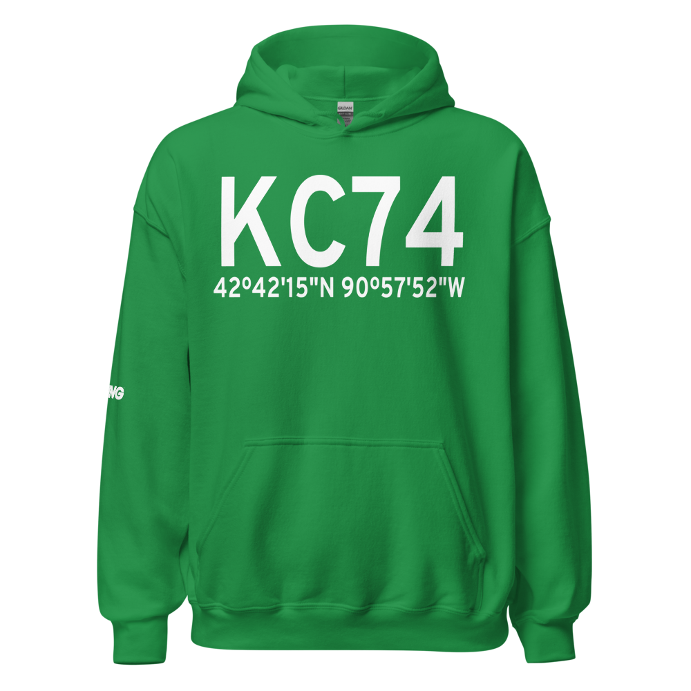 Cassville Municipal Airport (KC74) ICAO Hoodie Sweatshirt 