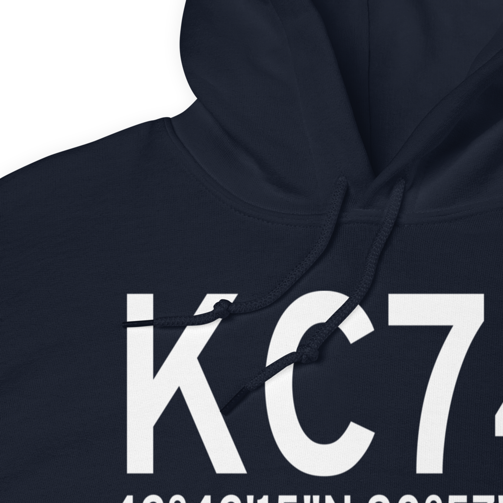 Cassville Municipal Airport (KC74) ICAO Hoodie Sweatshirt 