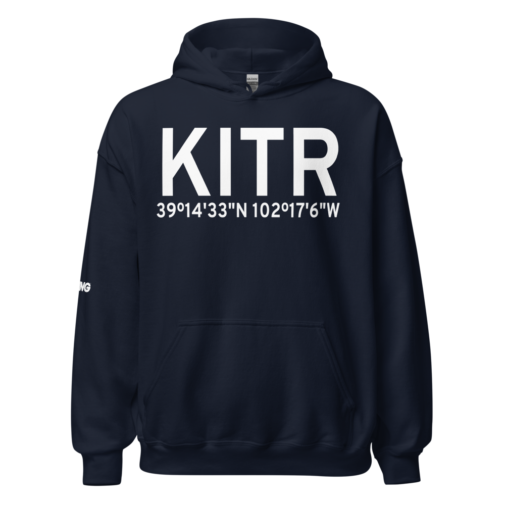 Kit Carson County Airport (KITR) ICAO Hoodie Sweatshirt 