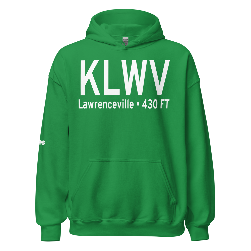 Lawrenceville Vincennes International Airport (KLWV) ICAO Hoodie Sweatshirt 