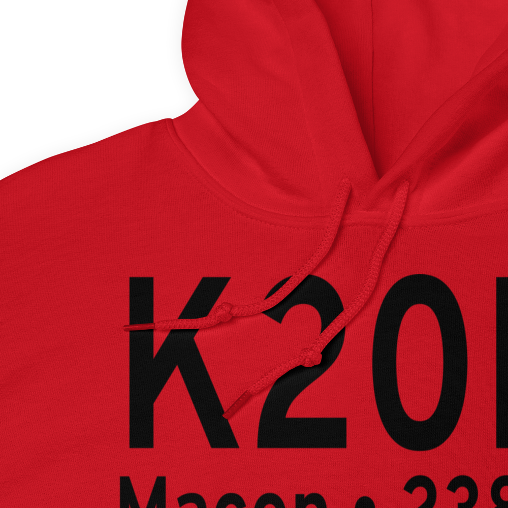 Macon Municipal Airport (K20M) ICAO Hoodie Sweatshirt 