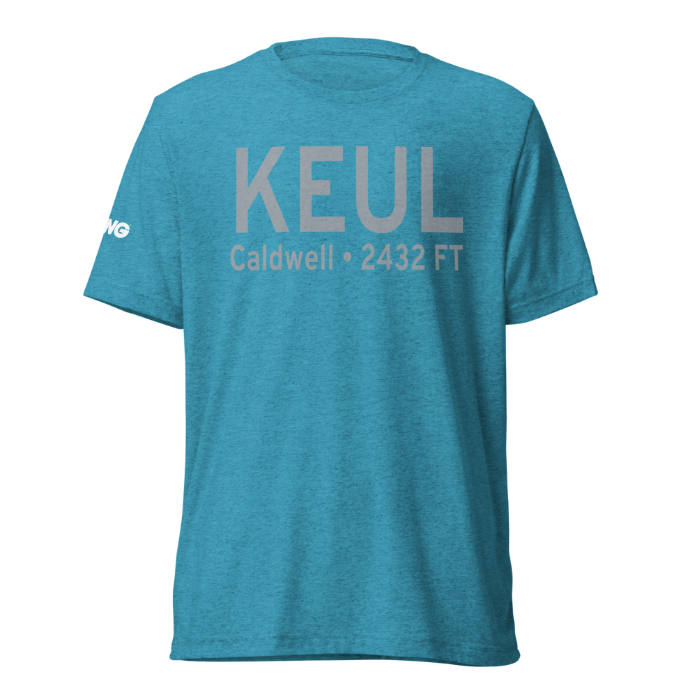 Caldwell Industrial Airport (KEUL) ICAO Tri-blend T-Shirt 