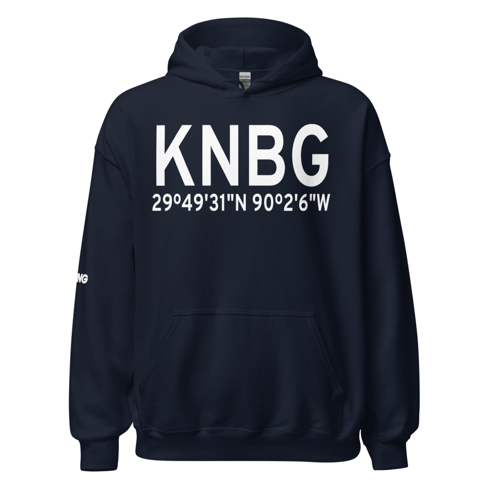 New Orleans NAS JRB/Alvin Callender Field (KNBG) ICAO Hoodie Sweatshirt 