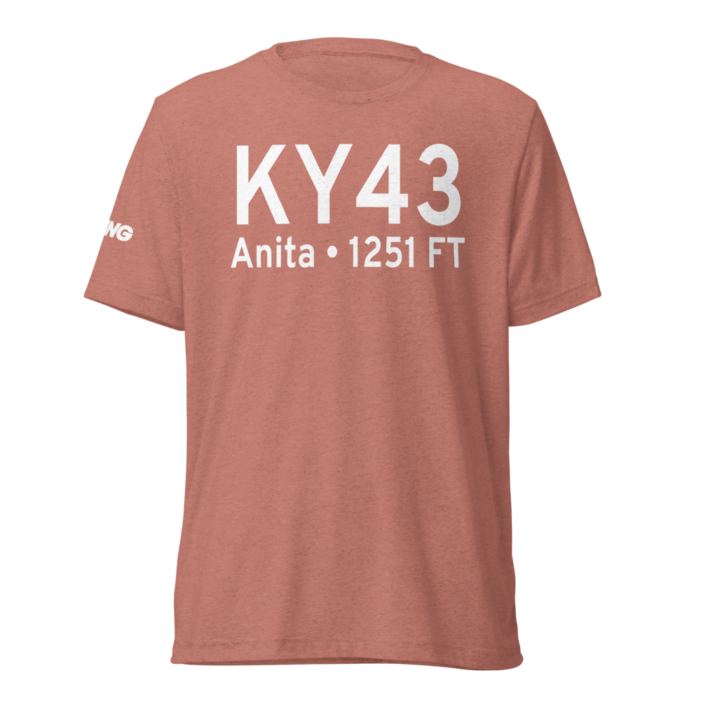 Anita Municipal Kevin Burke Memorial Field (KY43) ICAO Tri-blend T-Shirt 