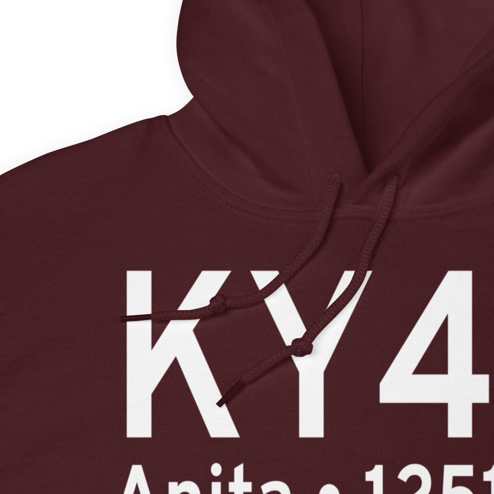 Anita Municipal Kevin Burke Memorial Field (KY43) ICAO Hoodie Sweatshirt 