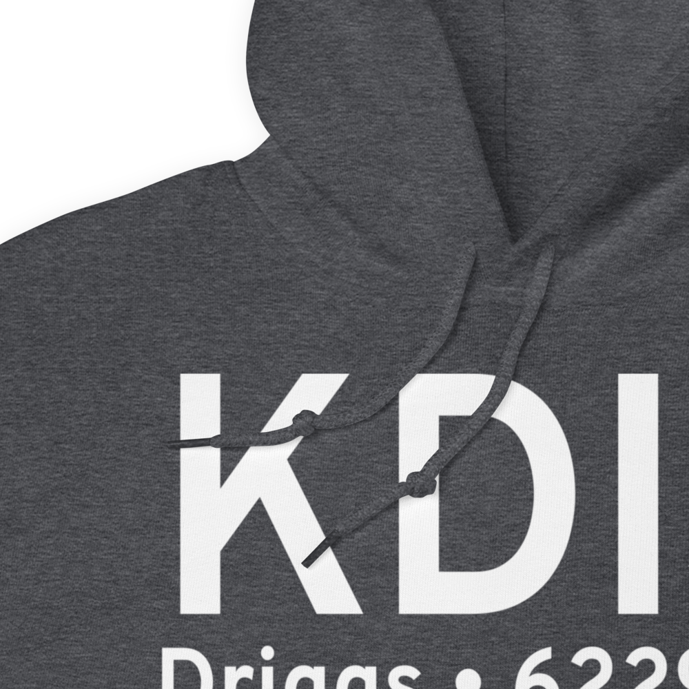 Driggs Reed Memorial Airport (KDIJ) ICAO Hoodie Sweatshirt 