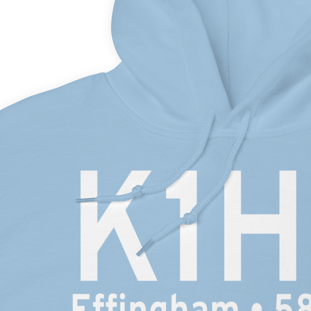 Effingham County Memorial Airport (K1H2) ICAO Hoodie Sweatshirt 
