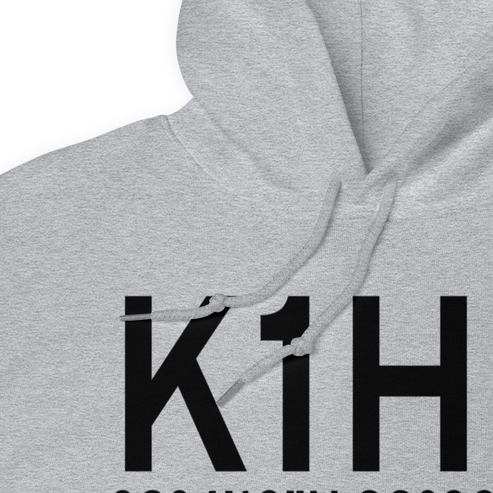 Effingham County Memorial Airport (K1H2) ICAO Hoodie Sweatshirt 