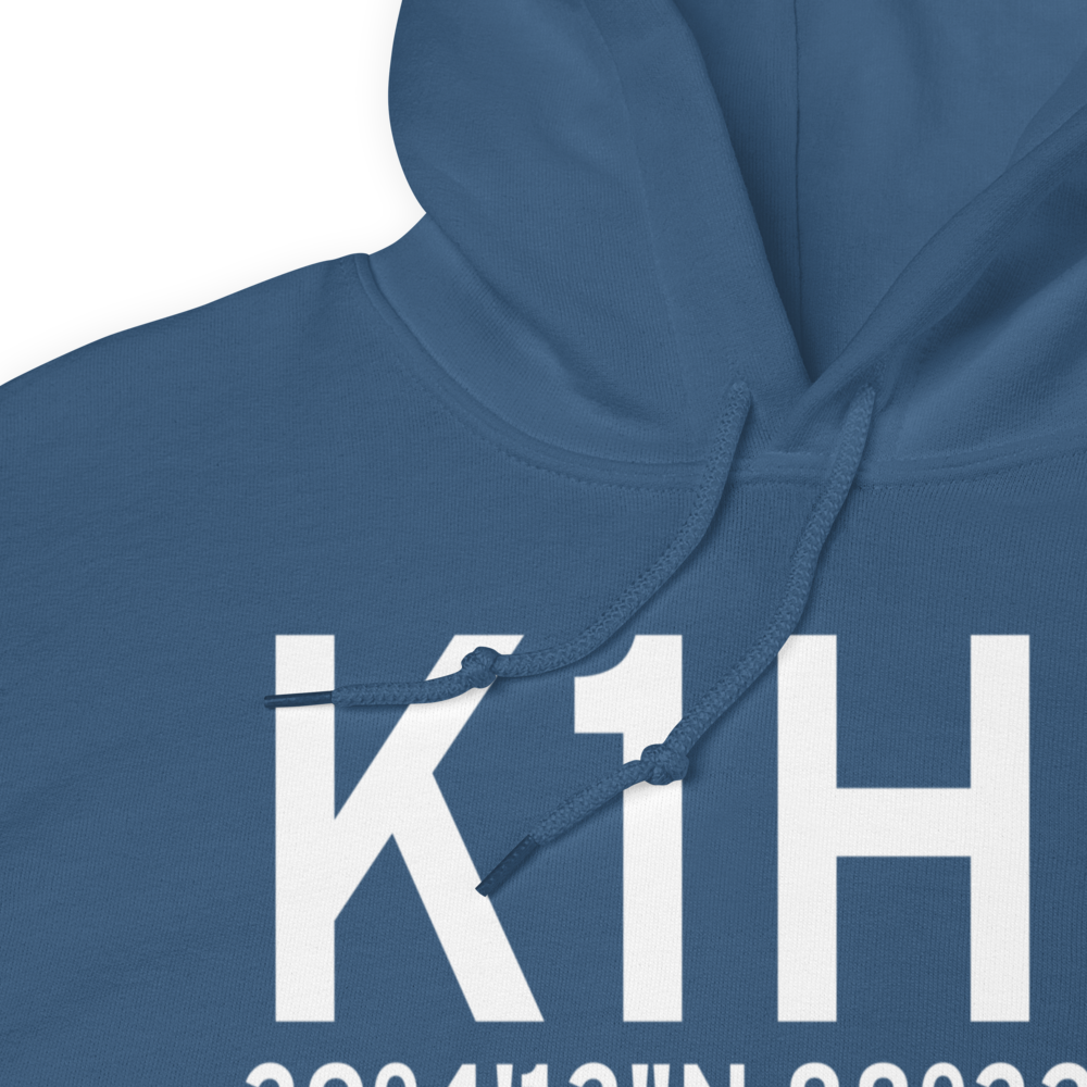 Effingham County Memorial Airport (K1H2) ICAO Hoodie Sweatshirt 