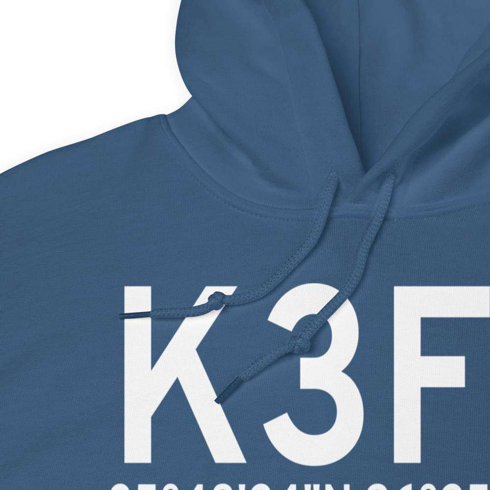 Jones Memorial Airport (K3F7) ICAO Hoodie Sweatshirt 