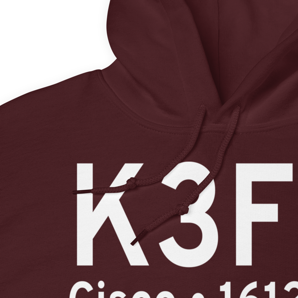 Cisco Municipal Airport (K3F2) ICAO Hoodie Sweatshirt 