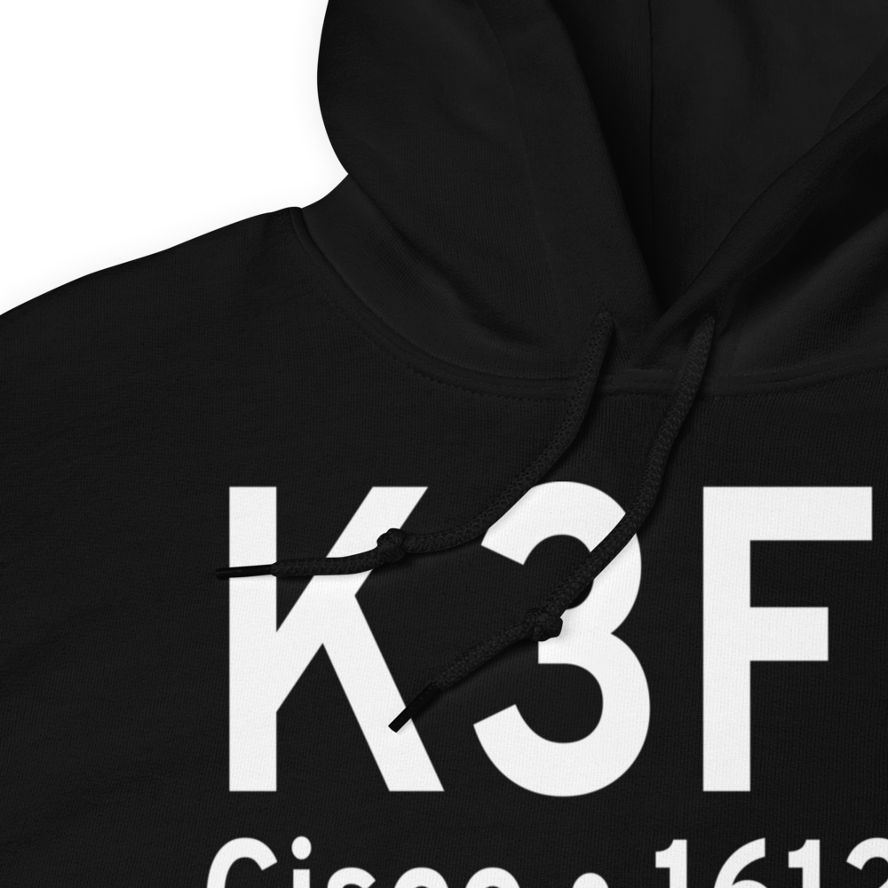 Cisco Municipal Airport (K3F2) ICAO Hoodie Sweatshirt 