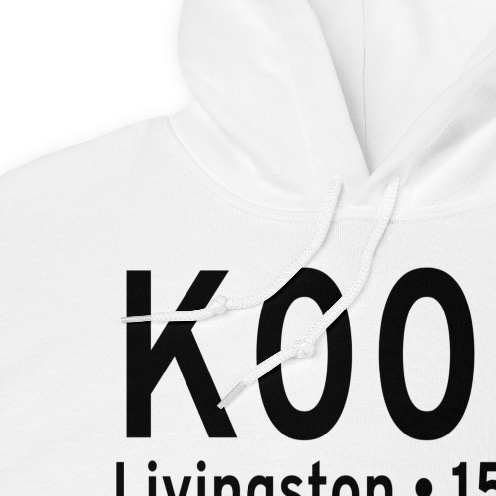 Livingston Municipal Airport (K00R) ICAO Hoodie Sweatshirt 