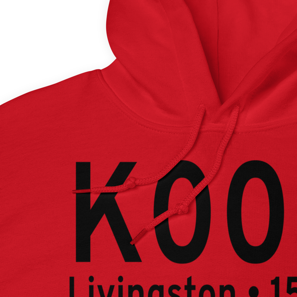 Livingston Municipal Airport (K00R) ICAO Hoodie Sweatshirt 