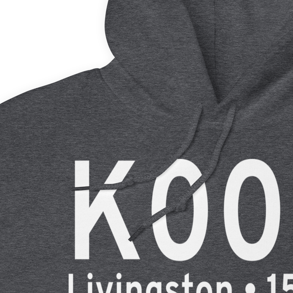 Livingston Municipal Airport (K00R) ICAO Hoodie Sweatshirt 