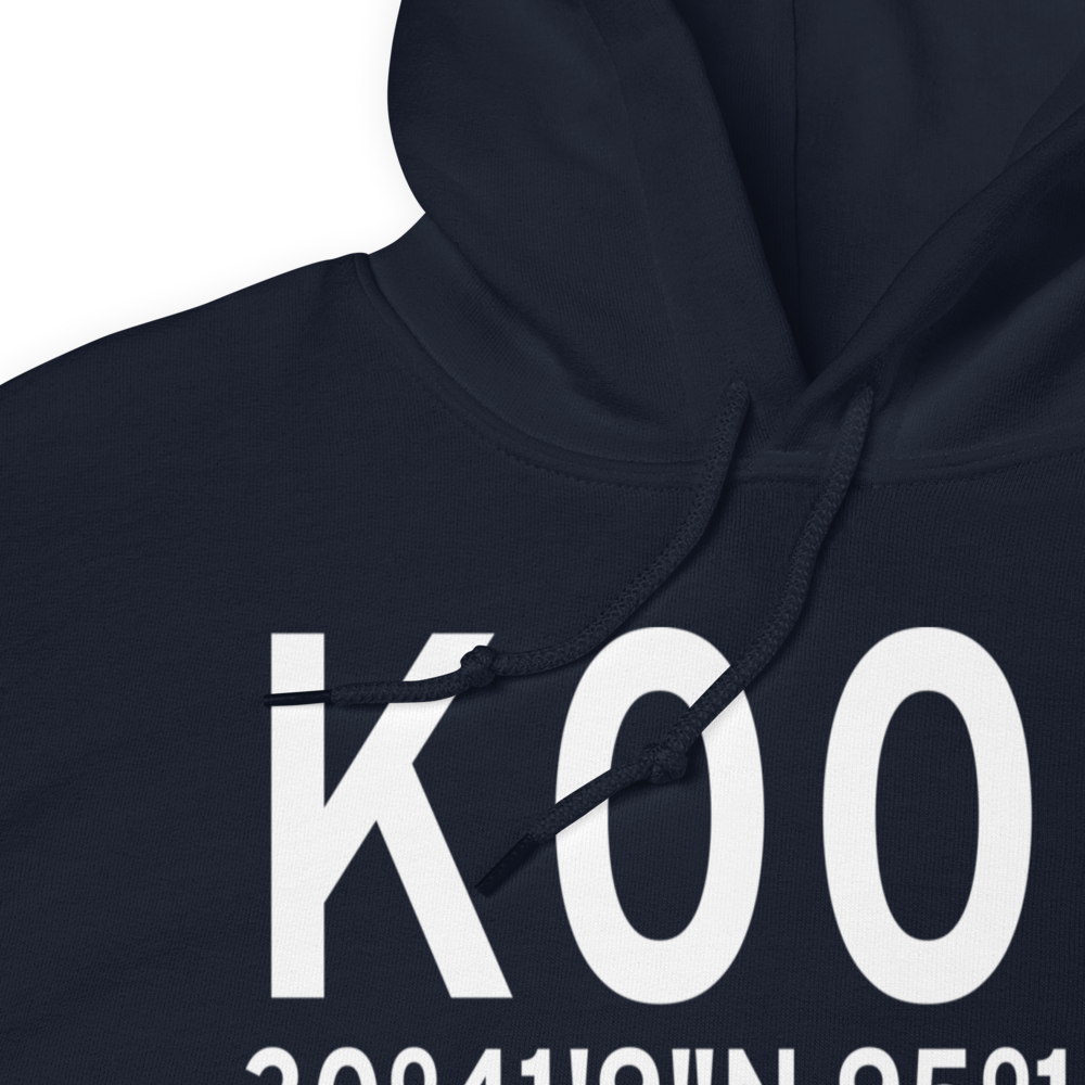 Livingston Municipal Airport (K00R) ICAO Hoodie Sweatshirt 