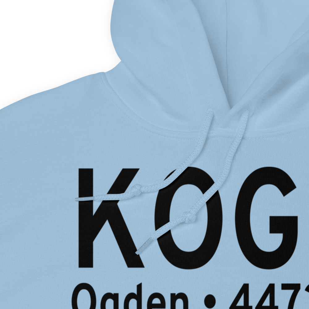 Ogden Hinckley Airport (KOGD) ICAO Hoodie Sweatshirt 
