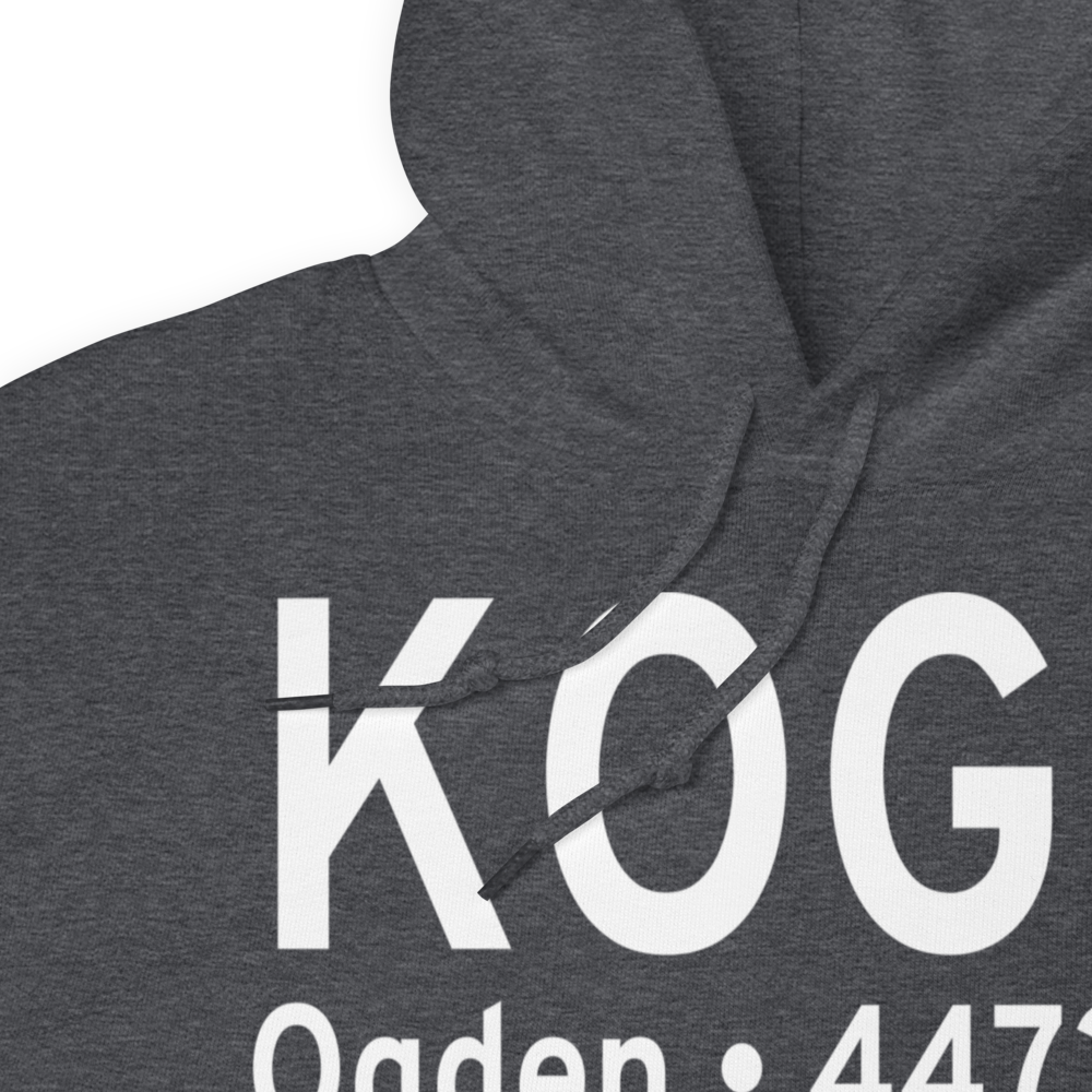 Ogden Hinckley Airport (KOGD) ICAO Hoodie Sweatshirt 