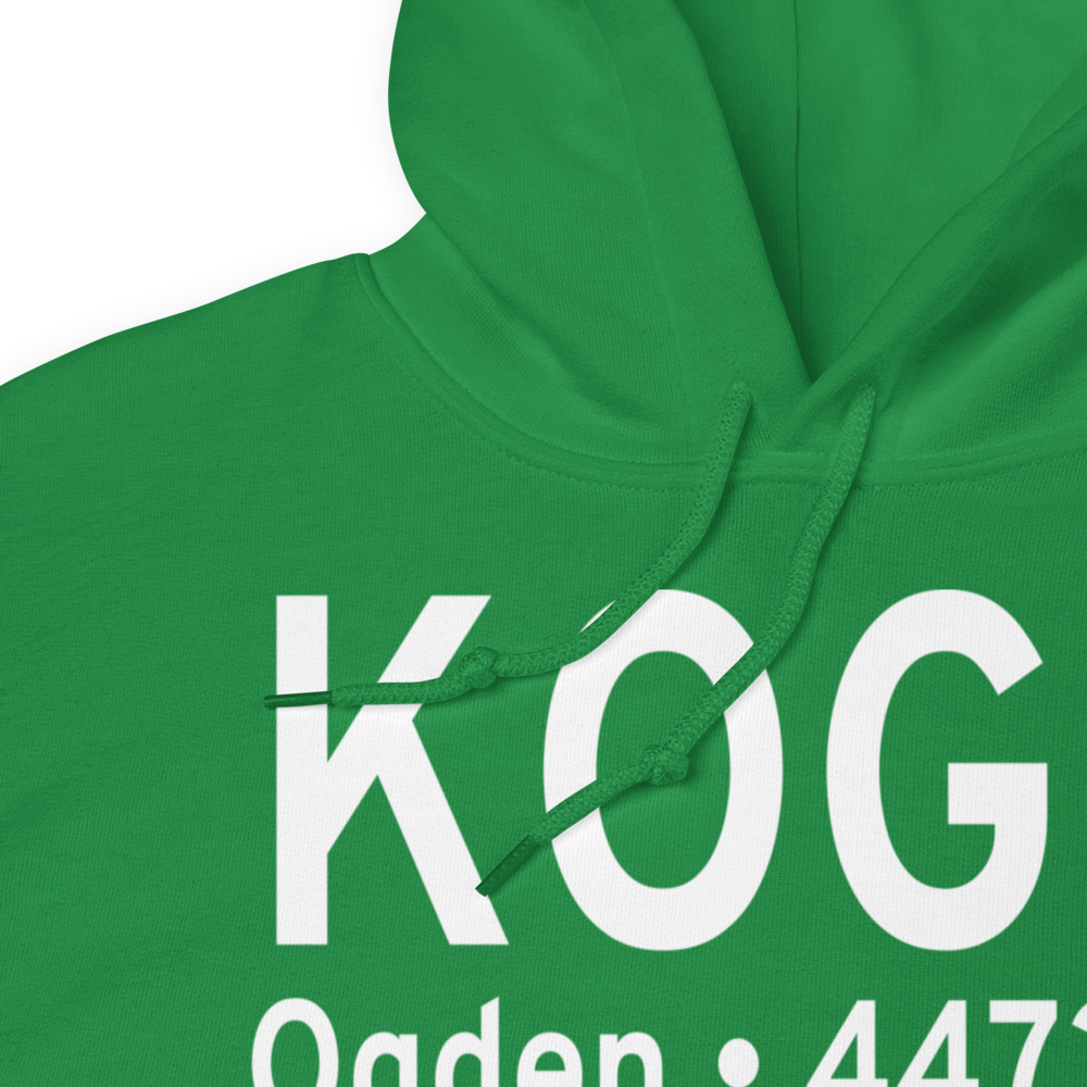 Ogden Hinckley Airport (KOGD) ICAO Hoodie Sweatshirt 