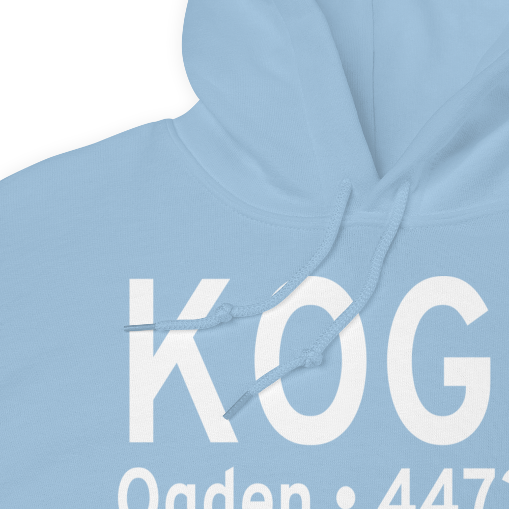 Ogden Hinckley Airport (KOGD) ICAO Hoodie Sweatshirt 