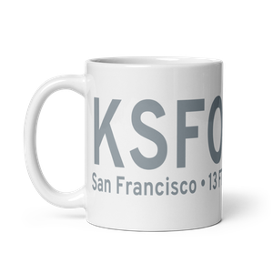 San Francisco International Airport (KSFO) ICAO Mug