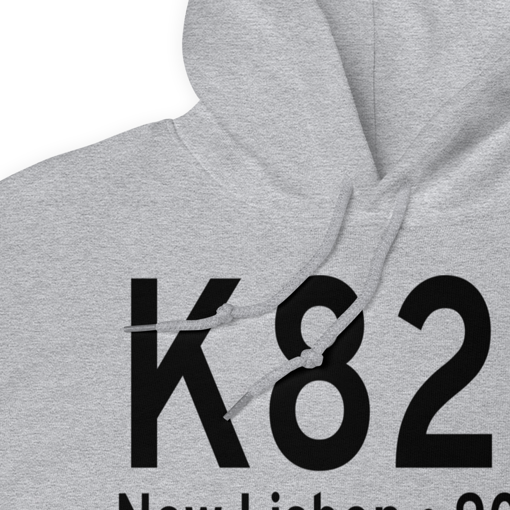 Mauston New Lisbon Union Airport (K82C) ICAO Hoodie Sweatshirt 
