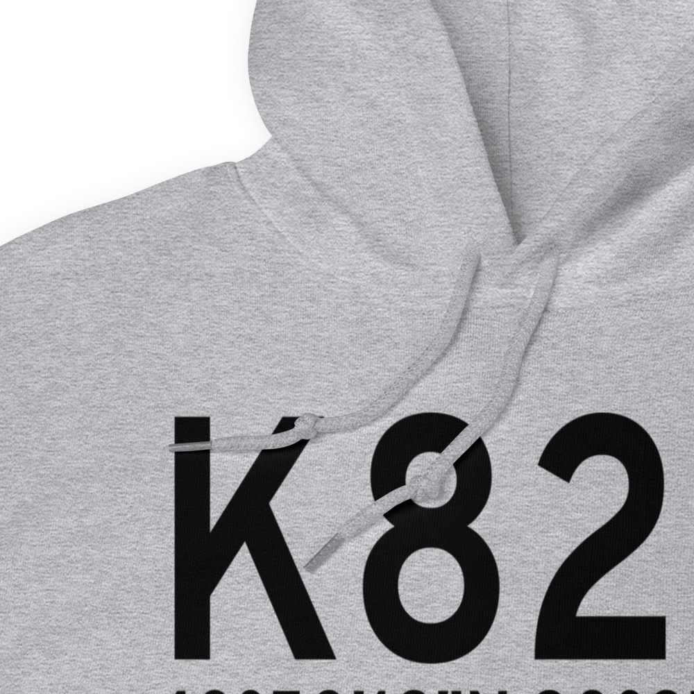 Mauston New Lisbon Union Airport (K82C) ICAO Hoodie Sweatshirt 