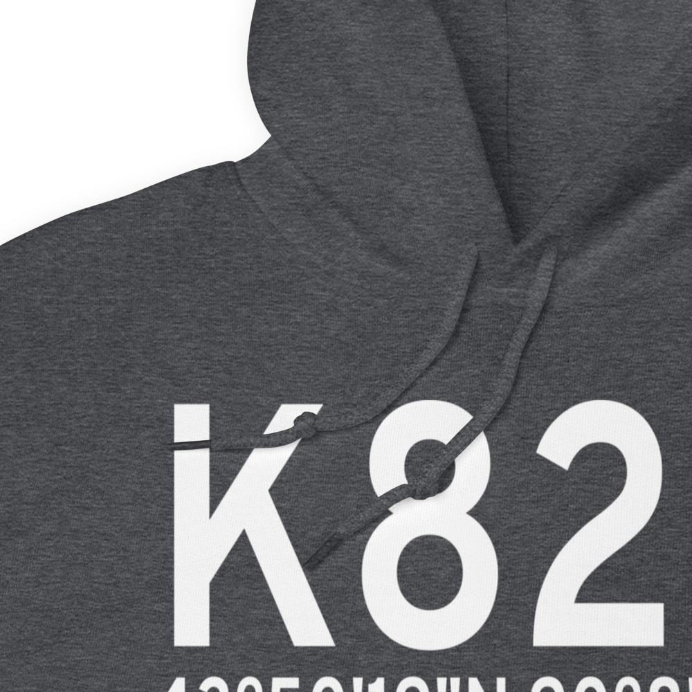 Mauston New Lisbon Union Airport (K82C) ICAO Hoodie Sweatshirt 