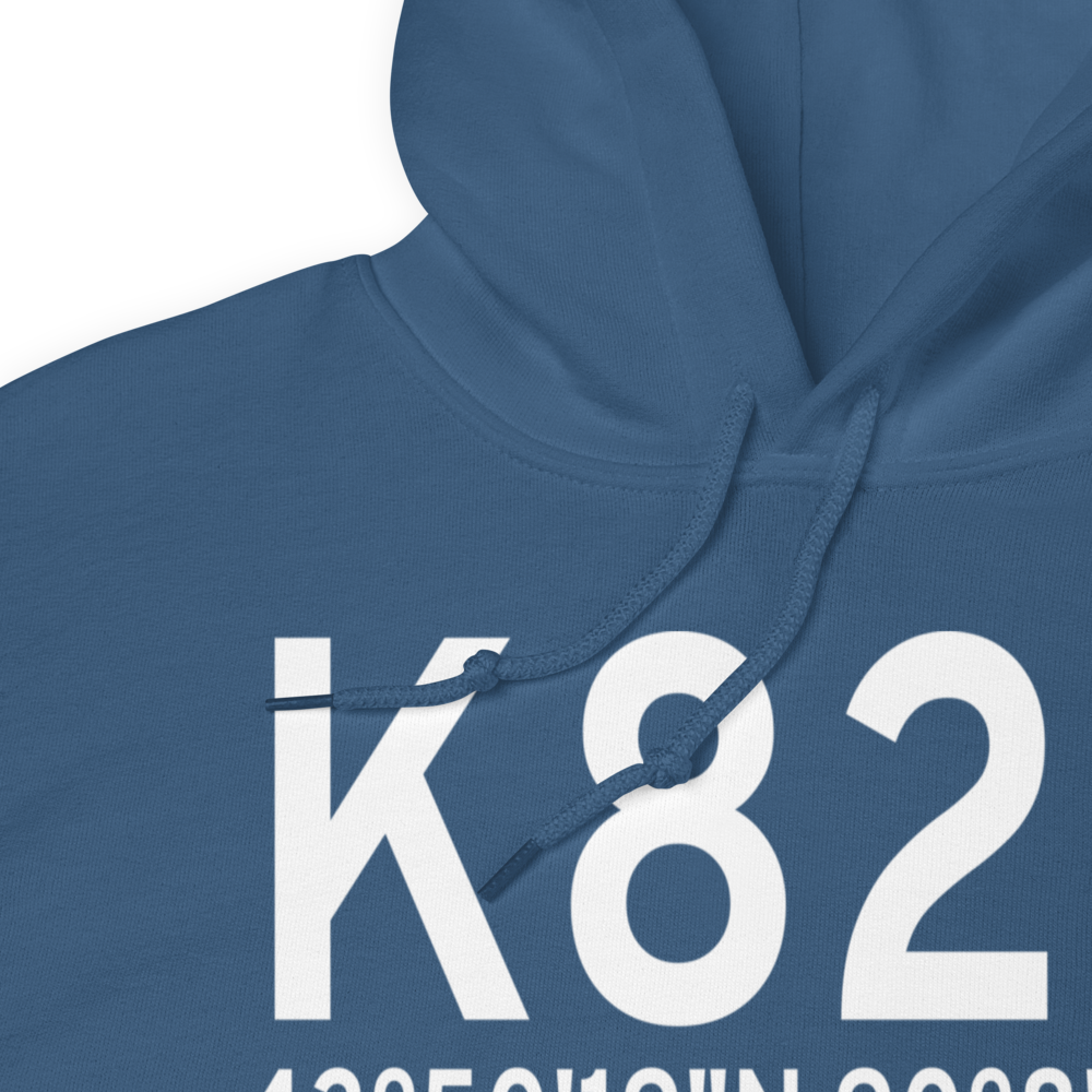 Mauston New Lisbon Union Airport (K82C) ICAO Hoodie Sweatshirt 