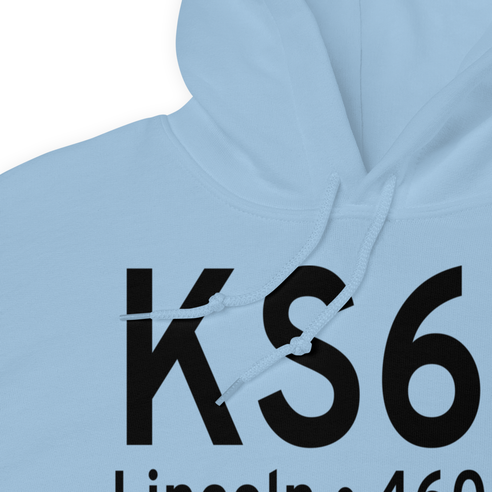 Lincoln Airport (KS69) ICAO Hoodie Sweatshirt 