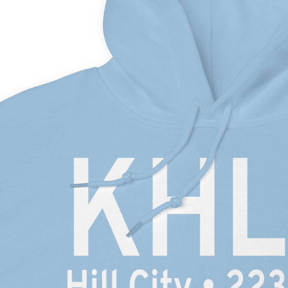 Hill City Municipal Airport (KHLC) ICAO Hoodie Sweatshirt 