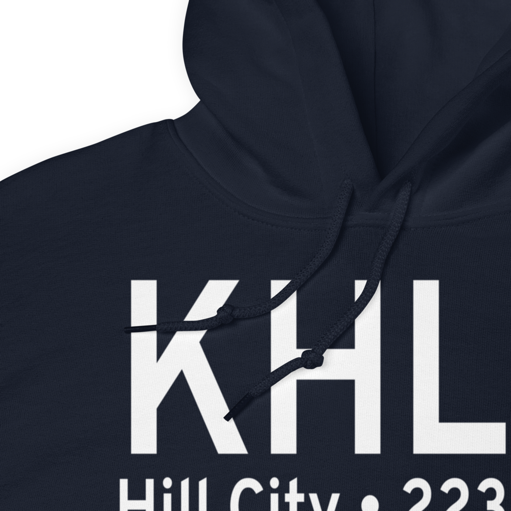Hill City Municipal Airport (KHLC) ICAO Hoodie Sweatshirt 