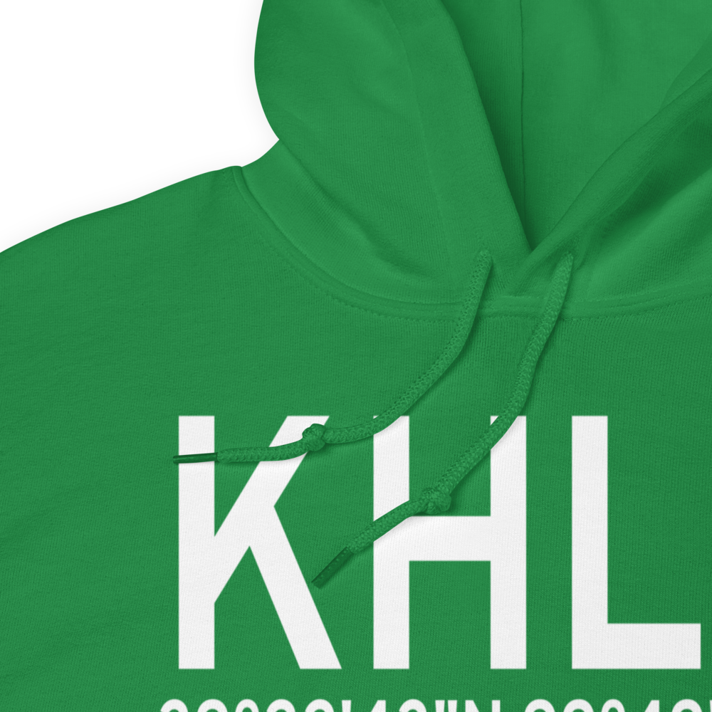 Hill City Municipal Airport (KHLC) ICAO Hoodie Sweatshirt 