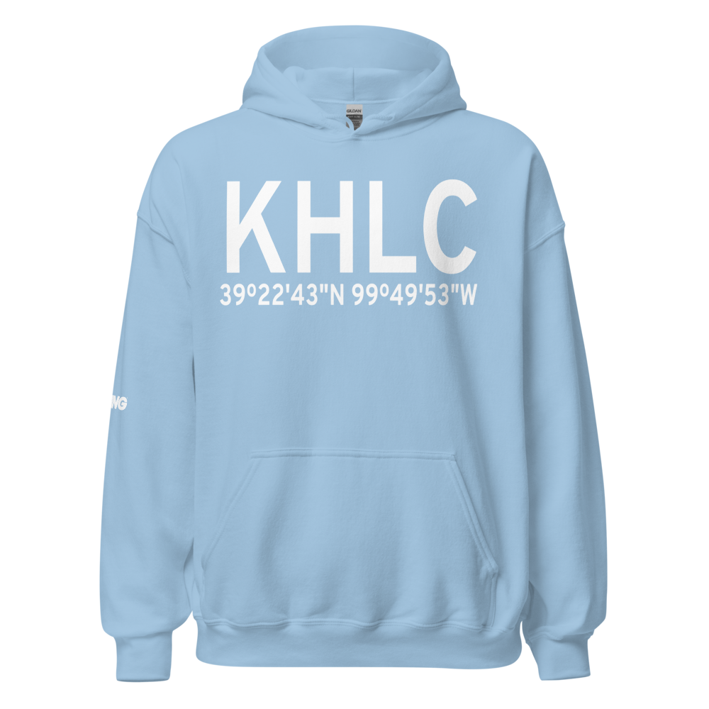 Hill City Municipal Airport (KHLC) ICAO Hoodie Sweatshirt 